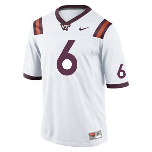 Men #6 AJ Bush Virginia Tech Hokies College Football Jerseys Sale-Maroon - Click Image to Close